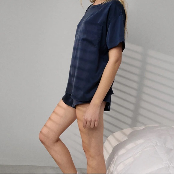 lunya Other - Lunya Washable Silk Tee Short Set